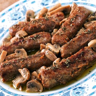  Salsiccia e Funghi: Mausteinen ja Hearty-Tilaus Sienillä Täytetystä Italiasta!